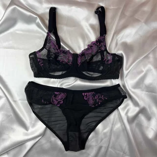 ست لباس زیر تور طرح سنگی W0050